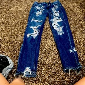 Blue holy jeans
